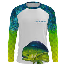 Load image into Gallery viewer, Mahi Mahi Fishing Scales UV protection quick dry customize name gift for Fishing lovers TTN51