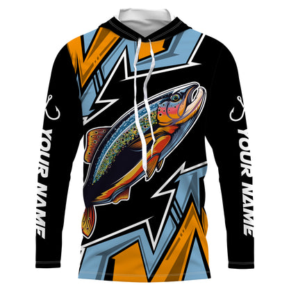 Personalized Rainbow Trout Fishing Jerseys, Custom Name Performance Long Sleeves Shirt TTN81