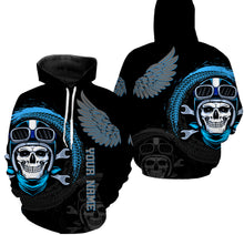 Load image into Gallery viewer, Skull Biker Wings Personalized Jersey Hoodie All Over Print Motorcycle Off-road Rider Racing Shirt| NMS471