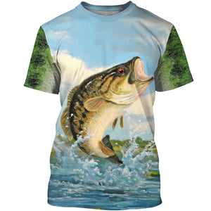 Bass Fishing 3D All Over Printed Shirts Personalized Gift TATS156