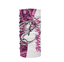 Load image into Gallery viewer, Pink Camo fishing tattoo UV protection quick dry customize name long sleeves UPF 30+ personalized gift