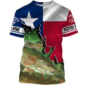 Redfish Texas Custom name 3D All over print shirts - personalized gift TATS149