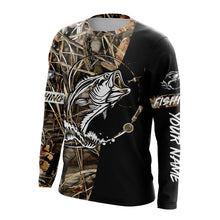 Load image into Gallery viewer, Beautiful bass fishing tattoo UV protection  customize name long sleeves personalized gift