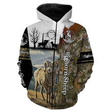 Load image into Gallery viewer, Bighorn Sheep Hunting Customize name 3D All over print shirts personalized gift TATS159