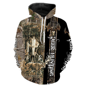 Beautiful Deer hunting 3D All over print Shirts, face shield - Personalized hunting gift for deer hunters