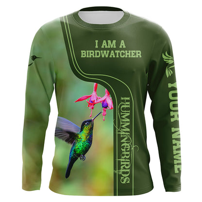 Personalized hummingbirds shirt custom name gift for birdwatcher A7