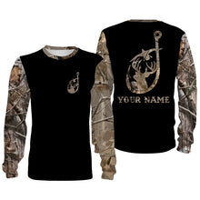 Load image into Gallery viewer, Hunting and fishing camouflage symbol custom name all over print shirts personalized gift