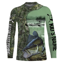 Load image into Gallery viewer, Kayak Bass Fishing Custom name 3D All over print shirts - personalized gift TATS147
