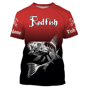 Redfish Puppy Drum Fishing Custom Name Shirts Personalized Gift TATS93
