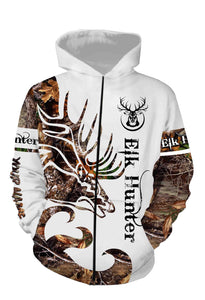 Elk Hunting Camo Custome Name 3D All Over Printed Shirts Personalized gift TATS132