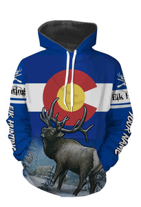 Colorado Elk Huting Custome Name 3D All Over Printed Shirts Personalized Gift TATS142