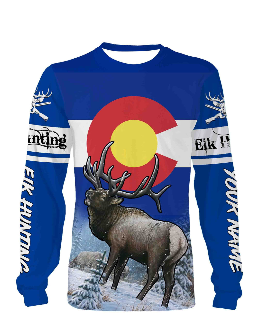 Colorado Elk Huting Custome Name 3D All Over Printed Shirts Personalized Gift TATS142