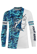 Load image into Gallery viewer, Sailfish Fishing Sea Camo Custom Name Full Printing Shirts Personalized Gift TATS113
