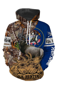 Utah Elk Hunting Customize Name 3D All Over Printed Shirts Personalized Gift TATS122