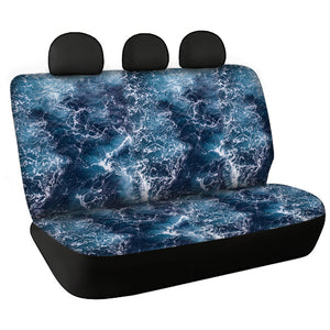 Saltwater Fishing Sea wave camo Bench Seat Covers, Protective Seat Covers - IPHW1101