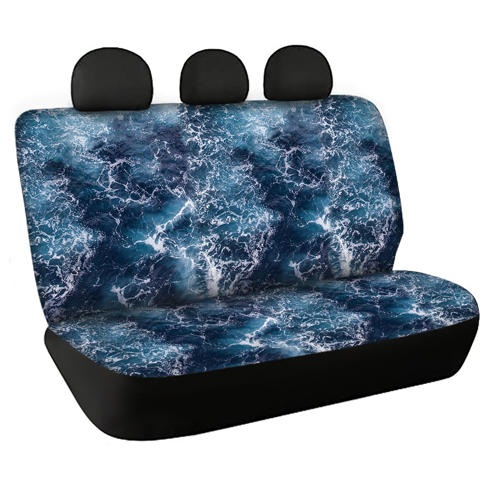 Saltwater Fishing Sea wave camo Bench Seat Covers, Protective Seat Covers - IPHW1101