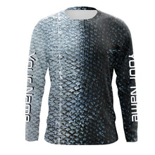 Load image into Gallery viewer, Chinook King Salmon Fishing Scales Custom Long Sleeve Fishing Shirts, Salmon Fishing Jerseys IPHW3986