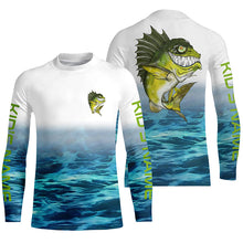 Load image into Gallery viewer, Custom Angry Bass Tournament Long Sleeve Fishing Shirts, Bass Performance Fishing Jerseys IPHW4793