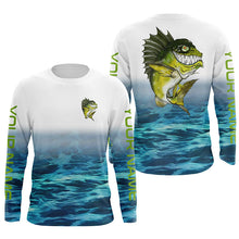 Load image into Gallery viewer, Custom Angry Bass Tournament Long Sleeve Fishing Shirts, Bass Performance Fishing Jerseys IPHW4793