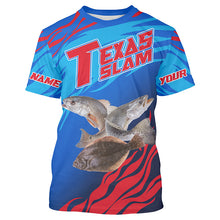 Load image into Gallery viewer, Custom Texas Inshore Slam Fishing Redfish, Trout, Flounder Long Sleeve Fishing Shirts Jerseys IPHW3941