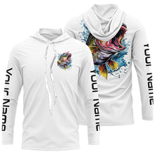 Load image into Gallery viewer, Personalized Bass Tournament Fishing Shirts, Bass Long Sleeve Fishing Jerseys IPHW4771