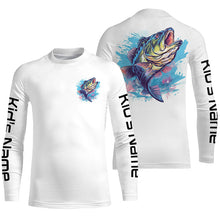 Load image into Gallery viewer, Personalized Bass Tournament Fishing Shirts, Bass Long Sleeve Fishing Jerseys IPHW4772