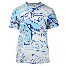 Load image into Gallery viewer, Custom Saltwater Long sleeve Fishing Shirts UV Protection, Sea wave camo Fishing Shirts - IPHW1728