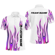 Load image into Gallery viewer, Personalized Flame Bowling Shirts For Men And Women, Bowling Ball Custom Bowling Team Shirt IPHW4501