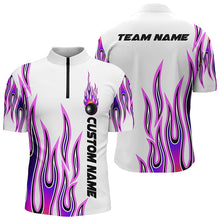 Load image into Gallery viewer, Personalized Flame Bowling Shirts For Men And Women, Bowling Ball Custom Bowling Team Shirt IPHW4501