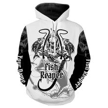 Load image into Gallery viewer, Fish Reaper Bass Fishing Custome Name 3D All Over Printed Shirts Personalized Fishing gift For Adult And Kid NQS345