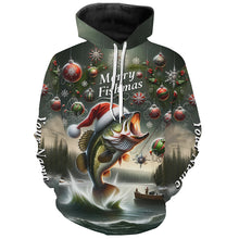 Load image into Gallery viewer, Walleye Fishing Full Printing Christmas Fishing Shirts Customzed Name Xmas Fishing Gifts IPHW5555