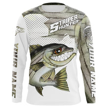 Load image into Gallery viewer, Personalized Striped Bass Performance Fishing Shirts, Striper Hunter Fishing Jerseys IPHW4252