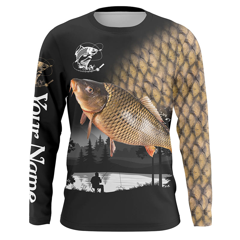 Carp Fishing scale Customize name All over print shirts - personalized fishing gift for men and women - IPH1032