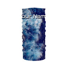 Load image into Gallery viewer, Personalized Saltwater Long sleeve Fishing Shirts UV Protection, Sea wave camo Fishing Shirts - IPHW1516