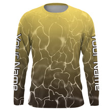 Load image into Gallery viewer, Walleye Fish skin Custom Long sleeve performance Fishing shirts, Walleye Fishing jerseys IPHW3053