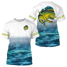 Load image into Gallery viewer, Customize Name Angry Mahi Mahi Dorado Saltwater Uv Protection Fishing Shirts, Mahi Tournament Shirts IPHW3772