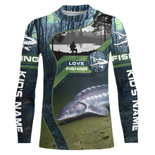 Load image into Gallery viewer, Sturgeon Fishing Custom Long Sleeve Fishing Shirts, Lake Sturgeon Fish Shirt For Men IPHW3939