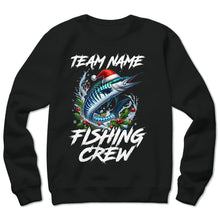 Load image into Gallery viewer, Custom Christmas Wahoo Fishing Team Shirts, Wahoo Fishing Crew Sweatshirt, Christmas Fishing Gifts IPHW5664