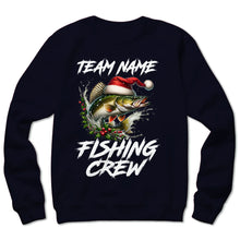 Load image into Gallery viewer, Custom Christmas Walleye Fishing Team Shirts, Walleye Fishing Crew Sweatshirt, Christmas Fishing Gifts IPHW5668