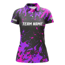 Load image into Gallery viewer, Personalized Bowling Team Jerseys, Bowling Shirts For Women With Customized Name | Pink IPHW4511
