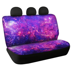 Pink Purple outer space universe galaxy Bench Seat Covers, astrology print Car Seat protector - IPHW1021