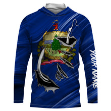Load image into Gallery viewer, Vermont Flag 3D Fish hook UV protection Custom long sleeve performance Fishing Shirts fishing apparel IPHW514