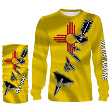 Load image into Gallery viewer, New Mexico Bow Hunter Hunting archer 3D arrow New Mexico Flag Customize name 3D All over print shirts - personalized Patriotic hunting apparel gift for men, women and kid - IPH1997