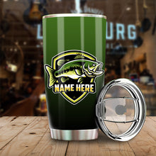 Load image into Gallery viewer, 1pc Largemouth Bass Fishing Tumbler Custom name Stainless Steel Tumbler Cup - Personalized Fishing gift for Fishing team 1PC - IPH1533