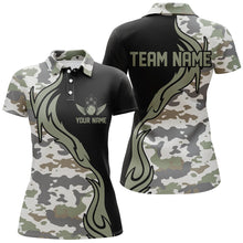 Load image into Gallery viewer, Personalized Camo Bowling Shirts For Women Custom Bowling Team Jerseys Bowlers Outfits IPHW5519