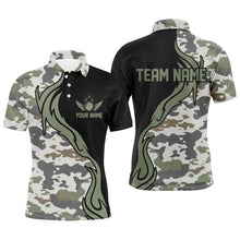 Load image into Gallery viewer, Personalized Camo Bowling Shirts For Men Custom Bowling Team Jerseys Bowlers Outfits IPHW5519