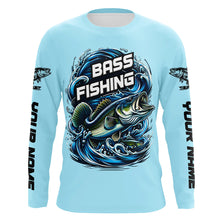 Load image into Gallery viewer, Custom Largremouth Bass Long Sleeve Tournament Fishing Shirts, Uv Protection Bass Fishing Shirt IPHW5938