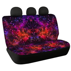 Pink Purple universe galaxy Bench Seat Covers, astrology print Car Accessories - IPHW1022