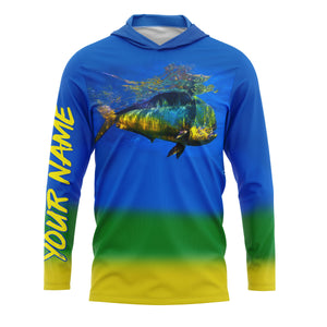 Mahi Mahi (Dorado) Fishing UV protection quick dry customize name long sleeves shirt UPF 30+ personalized gift for Fishing lovers - IPH1719
