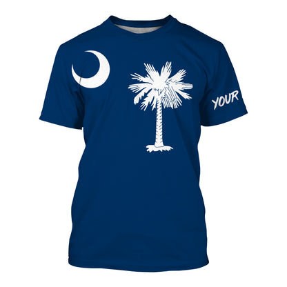 South Carolina Flag Customize  UV Protection Long Sleeve Performance Shirts Personalized Patriotic Gifts - IPHW735